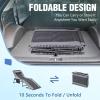imageDevoko 4Fold Padded Portable Folding Outdoor Chaise Lounge Heavy Duty Reclining Chair with Pillow ampamp Side Pocket for Patio Beach Pool Camping Sunbathing GrayGrey