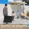 imageDevoko Patio Chaise Lounge Sets Outdoor Rattan Adjustable Back 3 Pieces Cushioned Patio Folding Chaise Lounge with Folding Table BeigeBeige
