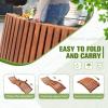 imageDevoko Patio Chaise Pool Lounge Outdoor Folding Wooden Lounge Chair for Outside Waterproof Lounge Chair 2 Piece