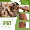 imageDevoko Patio Chaise Pool Lounge Outdoor Folding Wooden Lounge Chair for Outside Waterproof Lounge Chair 2 Piece