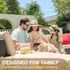 imageDevoko 5 Pieces Patio Furniture Sets All Weather Outdoor Sectional Patio Sofa Manual Weaving Wicker Rattan Patio Seating Sofas with Cushion and Glass TableBeigeBeige