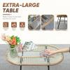 imageDevoko Outdoor Patio Furniture Set Outdoor Sectional Conversation Rope Woven LShaped Sofa Set with Patio Table and Thick Cushions for Backyard Porch Balcony Garden White