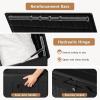 imageDevoko 80 Gallon Deck Box Waterproof Resin Outdoor Storage Box for Outside and Patio Outdoor Storage Bench Lockable for Patio Furniture Garden Tools and Pool Supplies Brown 80 GallonBlack
