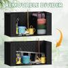 imageDevoko 80 Gallon Deck Box Waterproof Resin Outdoor Storage Box for Outside and Patio Outdoor Storage Bench Lockable for Patio Furniture Garden Tools and Pool Supplies Brown 80 GallonBlack