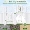 imageDevoko Outdoor Privacy Fence 4 Fence Panels Privacy Screen Panels for Outside and Yard Resin Air Conditioner Lattice Fence for Trash Can WhiteWhite
