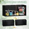 imageDevoko 80 Gallon Deck Box Waterproof Resin Outdoor Storage Box for Outside and Patio Outdoor Storage Bench Lockable for Patio Furniture Garden Tools and Pool Supplies Brown 80 GallonBlack