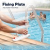 image:imageDevoko Above Ground Pool Ladder with NonSlip Steps Heavy Duty Swimming Pool Ladder with Double Handrailsamp4 Stairs for 48 to 54 inch Inground and Pools Above Ground WhiteWhite