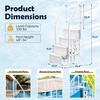 image:imageDevoko Above Ground Pool Ladder with NonSlip Steps Heavy Duty Swimming Pool Ladder with Double Handrailsamp4 Stairs for 48 to 54 inch Inground and Pools Above Ground WhiteWhite