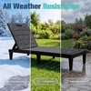 image:imageDevoko Outdoor Chaise Lounge Chair Set of 2 with 5Position Adjustable Back Waterproof amp Lightweight PP Lounge Chairs for Outside Pool Patio BlackBlack