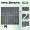 image:imageDevoko Plastic Interlocking Deck Tiles 36 Pack 12x12 Waterproof Patio Flooring Tiles Outdoor Deck Tiles for Porch Balcony Poolside Backyard 36 Dark Gray