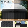 image:imageDevoko 29 Gallon Deck Box Waterproof Resin Outdoor Storage Box  Lockable and UV Resistant for Patio Furniture Garden ToolsBlack