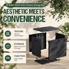 image:imageDevoko 29 Gallon Deck Box Waterproof Resin Outdoor Storage Box  Lockable and UV Resistant for Patio Furniture Garden ToolsBlack