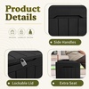 image:imageDevoko 29 Gallon Deck Box Waterproof Resin Outdoor Storage Box  Lockable and UV Resistant for Patio Furniture Garden ToolsBlack