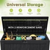 image:imageDevoko 29 Gallon Deck Box Waterproof Resin Outdoor Storage Box  Lockable and UV Resistant for Patio Furniture Garden ToolsBlack