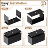 image:imageDevoko 29 Gallon Deck Box Waterproof Resin Outdoor Storage Box  Lockable and UV Resistant for Patio Furniture Garden ToolsBlack