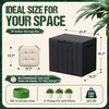 image:imageDevoko 29 Gallon Deck Box Waterproof Resin Outdoor Storage Box  Lockable and UV Resistant for Patio Furniture Garden ToolsBlack