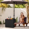 image:imageDevoko 29 Gallon Deck Box Waterproof Resin Outdoor Storage Box  Lockable and UV Resistant for Patio Furniture Garden ToolsBlack