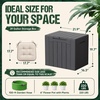 image:imageDevoko 29 Gallon Deck Box Waterproof Resin Outdoor Storage Box  Lockable and UV Resistant for Patio Furniture Garden ToolsGray