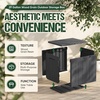 image:imageDevoko 29 Gallon Deck Box Waterproof Resin Outdoor Storage Box  Lockable and UV Resistant for Patio Furniture Garden ToolsGray