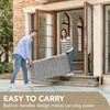 image:imageDevoko 29 Gallon Deck Box Waterproof Resin Outdoor Storage Box  Lockable and UV Resistant for Patio Furniture Garden ToolsGrey