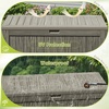 image:imageDevoko 29 Gallon Deck Box Waterproof Resin Outdoor Storage Box  Lockable and UV Resistant for Patio Furniture Garden ToolsLight Brown