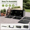 image:imageDevoko 185 Gallon Deck Box Resin Outdoor Storage Box WaterproofBlack