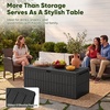 image:imageDevoko 185 Gallon Deck Box Resin Outdoor Storage Box WaterproofBlack