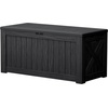 image:imageDevoko 185 Gallon Deck Box Resin Outdoor Storage Box WaterproofBlack