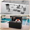 image:imageDevoko 185 Gallon Deck Box Resin Outdoor Storage Box WaterproofBlack