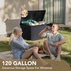 image:imageDevoko 185 Gallon Deck Box Resin Outdoor Storage Box WaterproofBlack