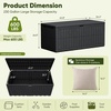 image:imageDevoko 185 Gallon Deck Box Resin Outdoor Storage Box WaterproofBlack
