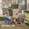 image:imageDevoko 185 Gallon Deck Box Resin Outdoor Storage Box WaterproofBrown