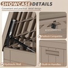 image:imageDevoko 185 Gallon Deck Box Resin Outdoor Storage Box WaterproofBrown