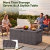 image:imageDevoko 185 Gallon Deck Box Resin Outdoor Storage Box WaterproofDeep Brown