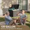 image:imageDevoko 185 Gallon Deck Box Resin Outdoor Storage Box WaterproofDeep Brown