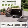image:imageDevoko 185 Gallon Deck Box Resin Outdoor Storage Box WaterproofDeep Brown