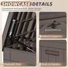 image:imageDevoko 185 Gallon Deck Box Resin Outdoor Storage Box WaterproofDeep Brown
