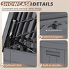 image:imageDevoko 185 Gallon Deck Box Resin Outdoor Storage Box WaterproofGrey