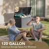 image:imageDevoko 185 Gallon Deck Box Resin Outdoor Storage Box WaterproofGrey