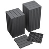 image:imageDevoko Plastic Interlocking Deck Tiles 44 Pack Patio Flooring TilesDark Gray