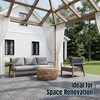 image:imageDevoko Plastic Interlocking Deck Tiles 44 Pack Patio Flooring TilesDark Gray