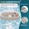 image:imageDevoko Pool Floating Tray PP Waterproof Swimming Pool Drink HoldersBeige