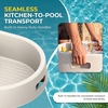 image:imageDevoko Pool Floating Tray PP Waterproof Swimming Pool Drink HoldersBeige