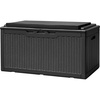 image:imageDevoko 185 Gallon Deck Box Resin Outdoor Storage Box WaterproofBlack
