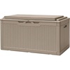 image:imageDevoko 185 Gallon Deck Box Resin Outdoor Storage Box WaterproofBrown