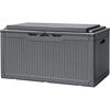 image:imageDevoko 185 Gallon Deck Box Resin Outdoor Storage Box WaterproofGrey